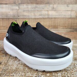 OOFOS Oomega Eezee Women's Size 6 Black Slip On Casual Recovery Comfort Shoes